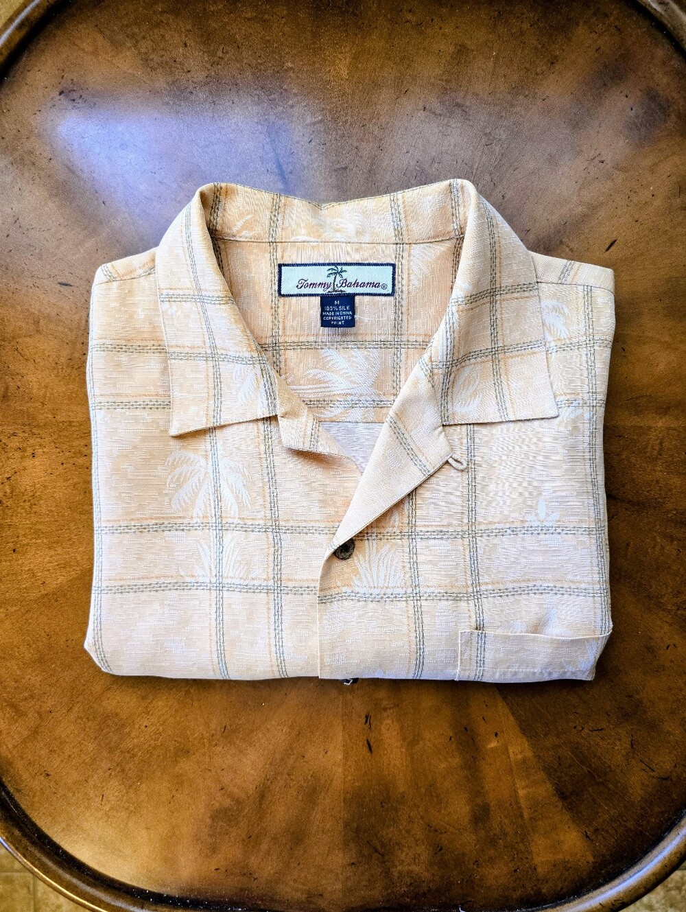 Tommy Bahama (M) Light Orange Camp Shirt